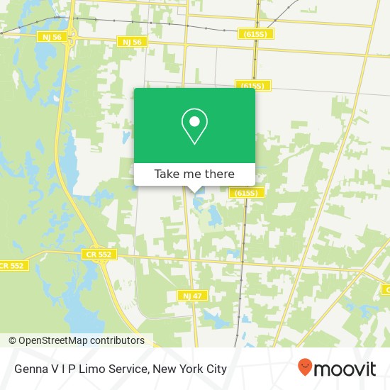 Genna V I P Limo Service map