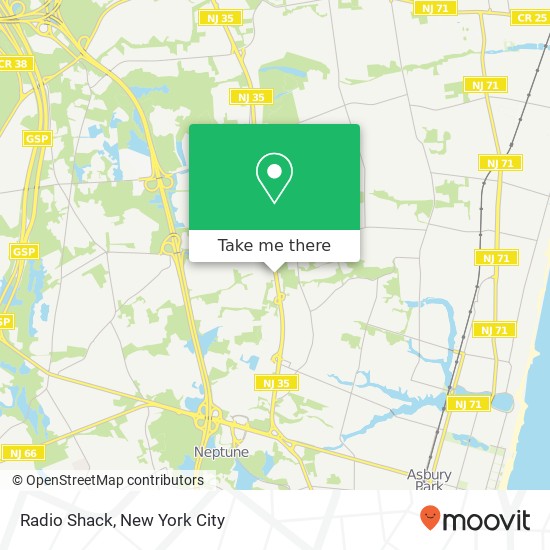 Radio Shack map