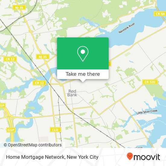 Mapa de Home Mortgage Network