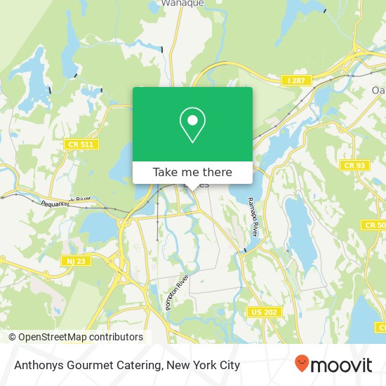 Mapa de Anthonys Gourmet Catering