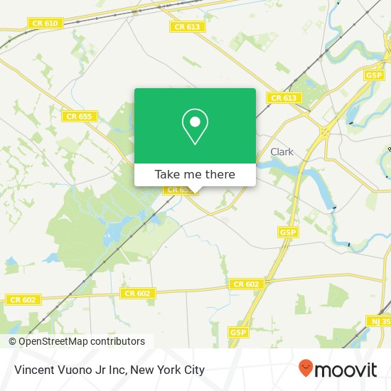 Mapa de Vincent Vuono Jr Inc