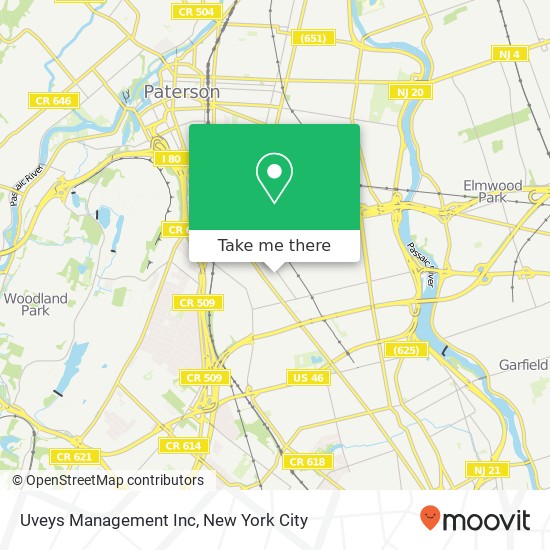 Mapa de Uveys Management Inc