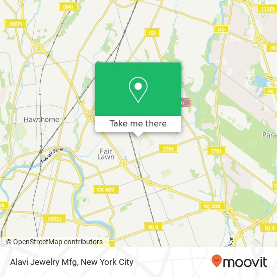 Alavi Jewelry Mfg map