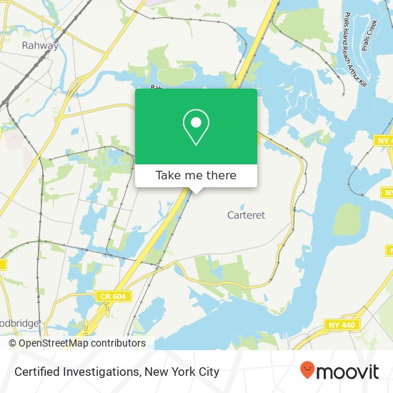 Certified Investigations map