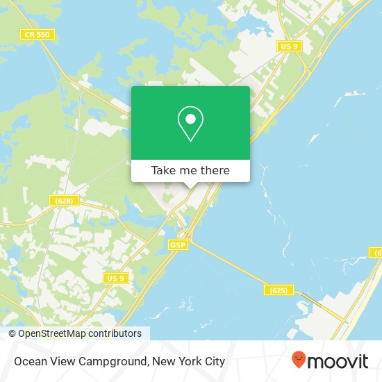 Mapa de Ocean View Campground