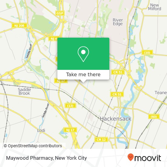 Mapa de Maywood Pharmacy