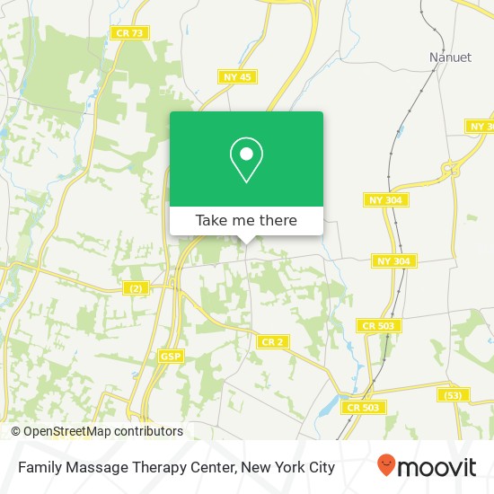 Family Massage Therapy Center map