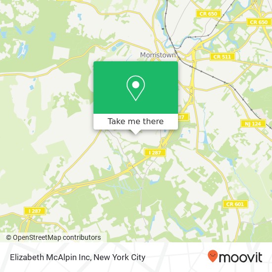 Elizabeth McAlpin Inc map