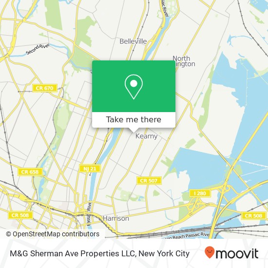 Mapa de M&G Sherman Ave Properties LLC