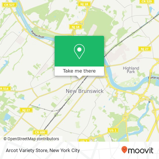 Mapa de Arcot Variety Store