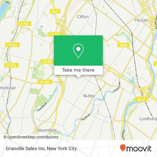 Granville Sales Inc map