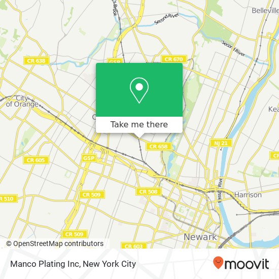 Manco Plating Inc map