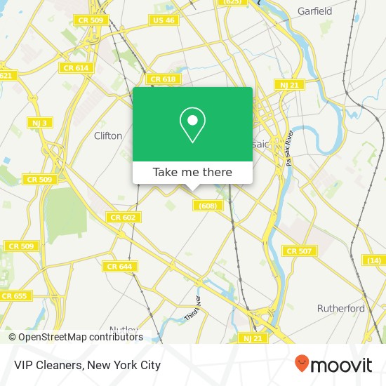 VIP Cleaners map