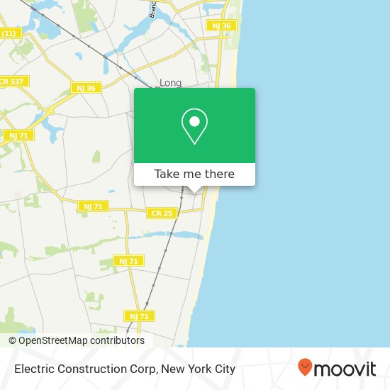 Electric Construction Corp map