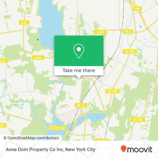 Mapa de Anne Dom Property Co Inc