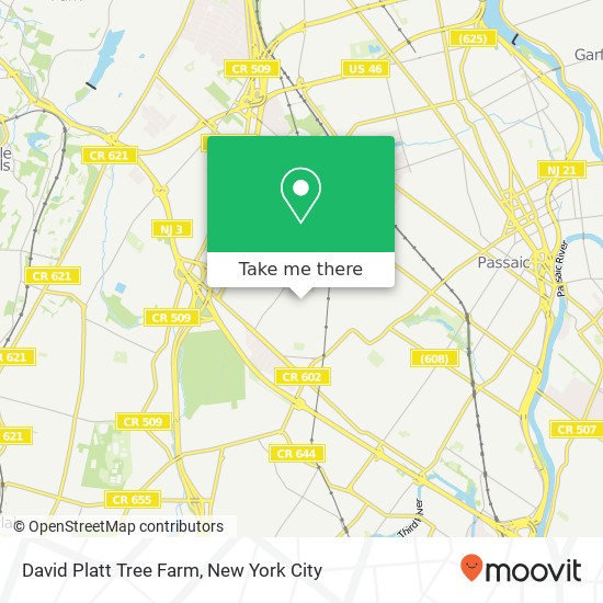 Mapa de David Platt Tree Farm