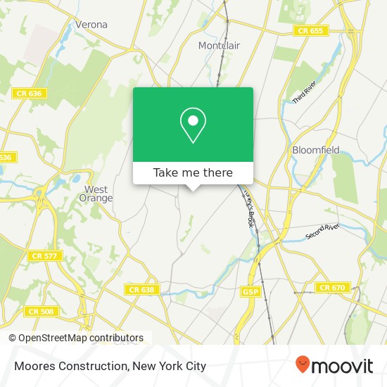 Moores Construction map