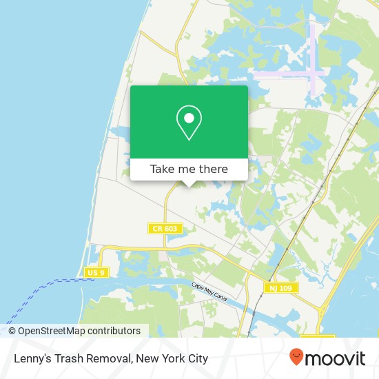 Lenny's Trash Removal map