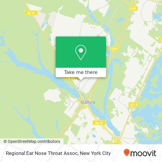 Regional Ear Nose Throat Assoc map