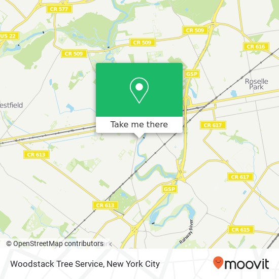 Woodstack Tree Service map