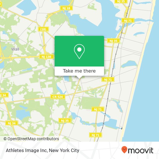 Mapa de Athletes Image Inc