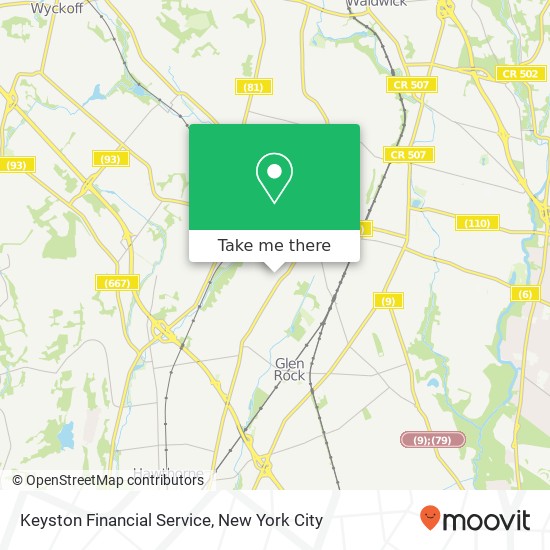 Mapa de Keyston Financial Service