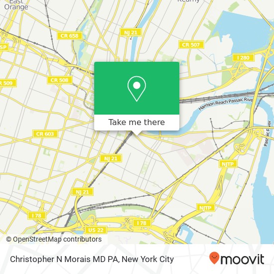 Christopher N Morais MD PA map