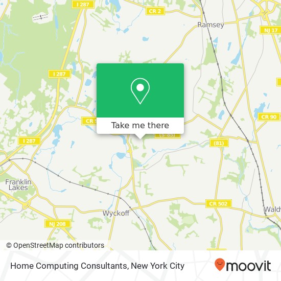 Home Computing Consultants map