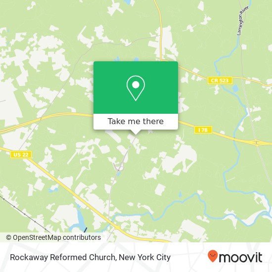 Rockaway Reformed Church map