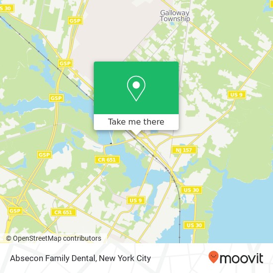 Mapa de Absecon Family Dental