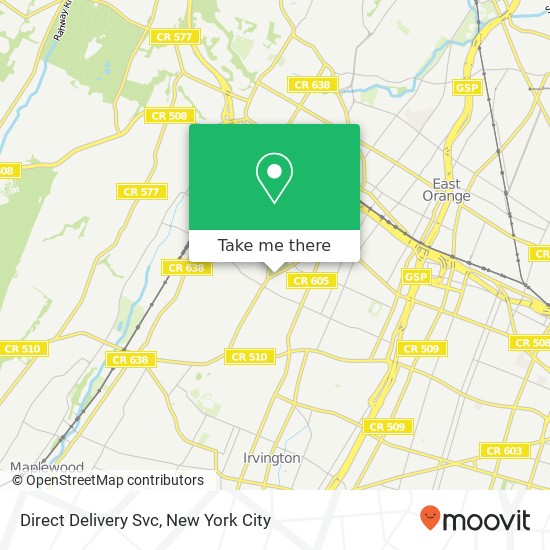Direct Delivery Svc map