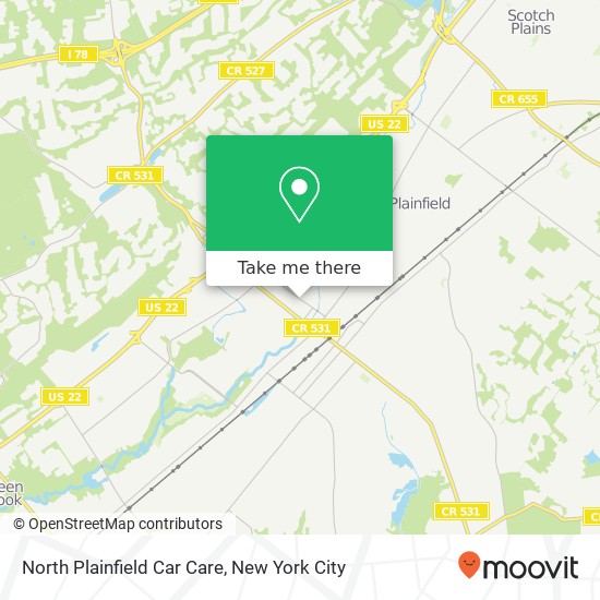 North Plainfield Car Care map