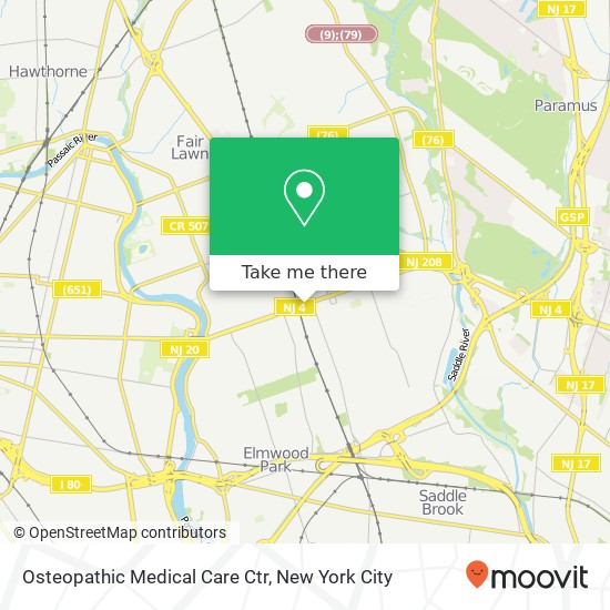 Mapa de Osteopathic Medical Care Ctr