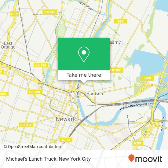Michael's Lunch Truck map