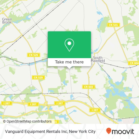 Vanguard Equipment Rentals Inc map