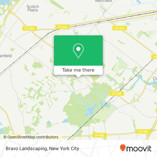 Bravo Landscaping map