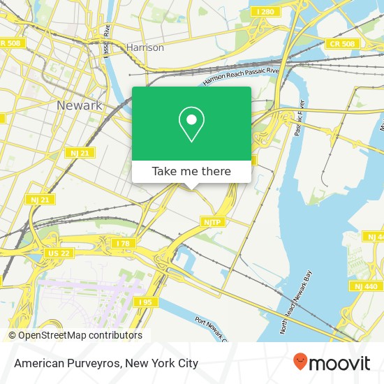 American Purveyros map
