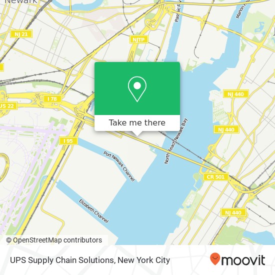 UPS Supply Chain Solutions map