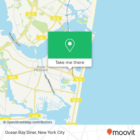 Mapa de Ocean Bay Diner