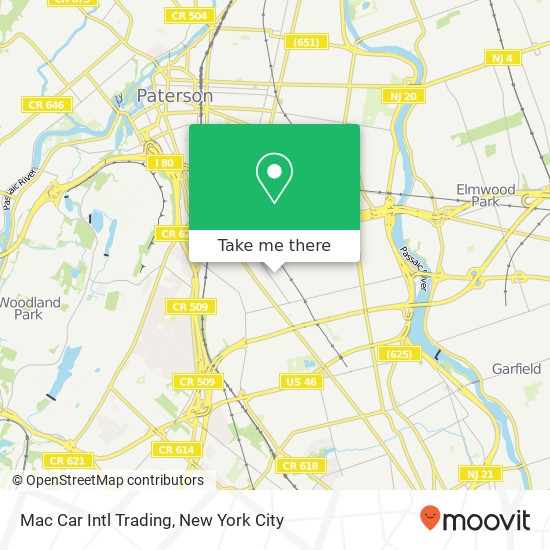 Mapa de Mac Car Intl Trading