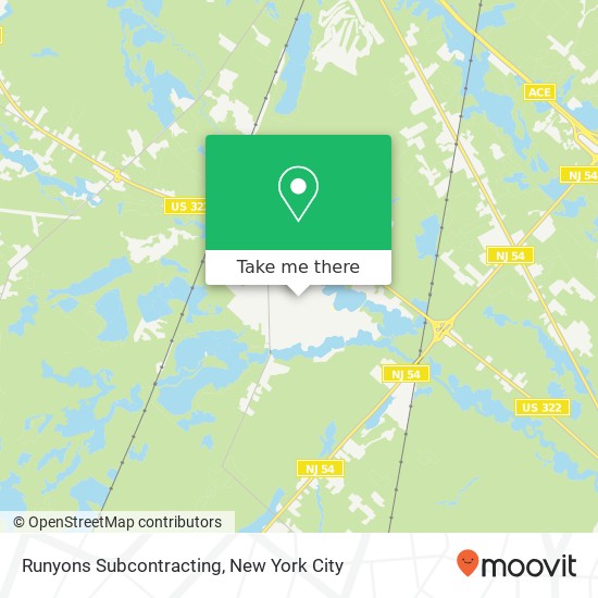 Mapa de Runyons Subcontracting