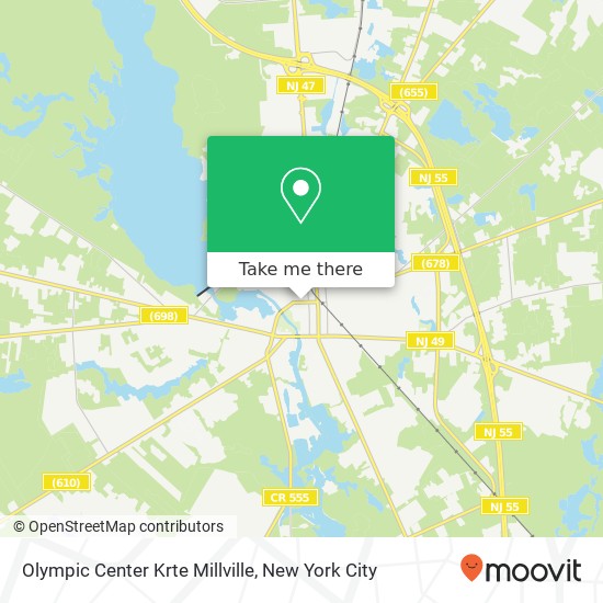 Olympic Center Krte Millville map