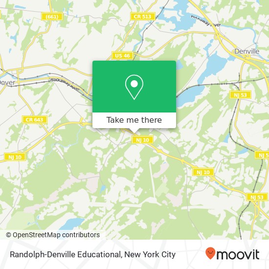 Randolph-Denville Educational map