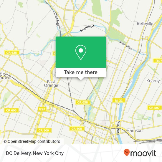 DC Delivery map