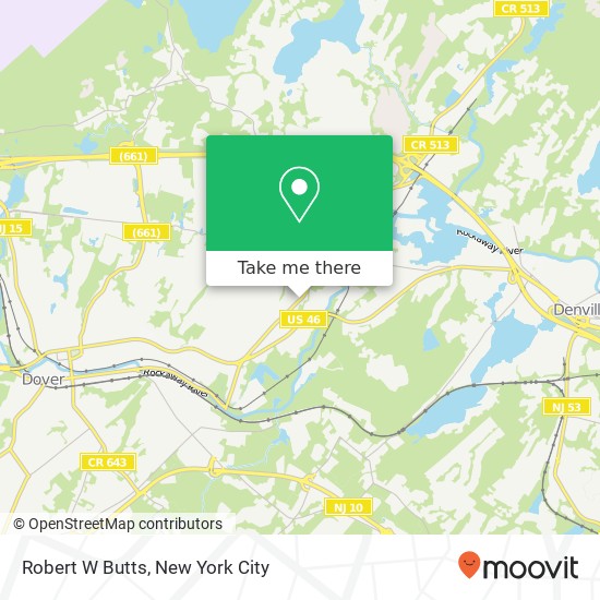 Robert W Butts map