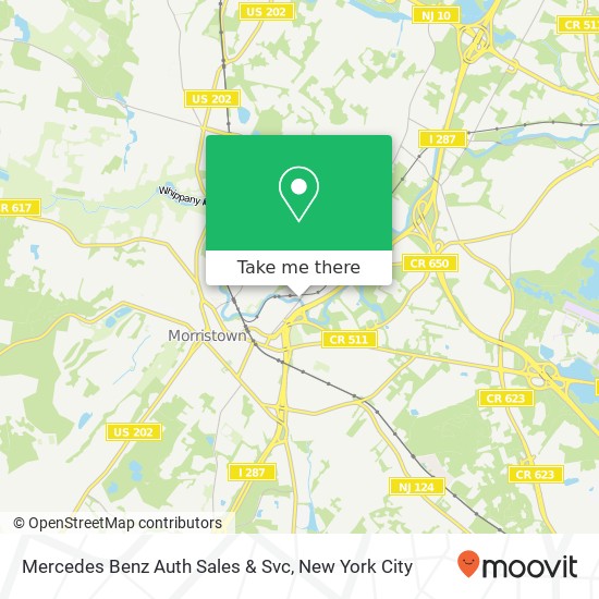 Mapa de Mercedes Benz Auth Sales & Svc