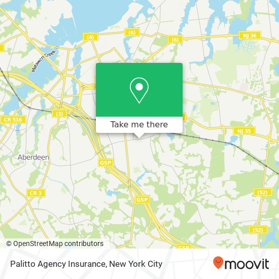 Palitto Agency Insurance map