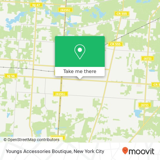 Mapa de Youngs Accessories Boutique