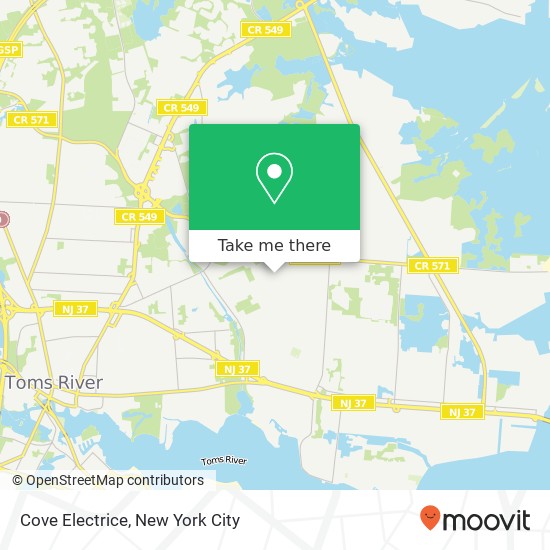 Cove Electrice map