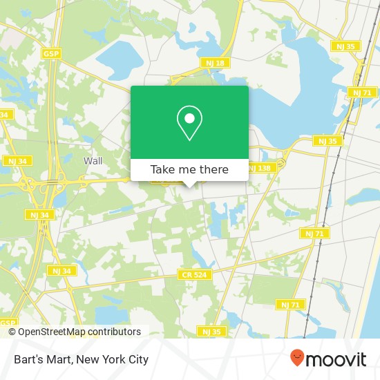 Bart's Mart map